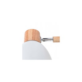 Haley Applique Murale Blanche en Métal et Bois