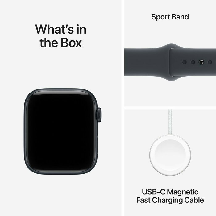 Apple Watch SE 3 GPS 44 mm Midnight Aluminium - Bracelet Sport Midnight M/L Apple Watch SE 3 GPS 44 mm Midnight Aluminium - Bracelet Sport Midnight M/L