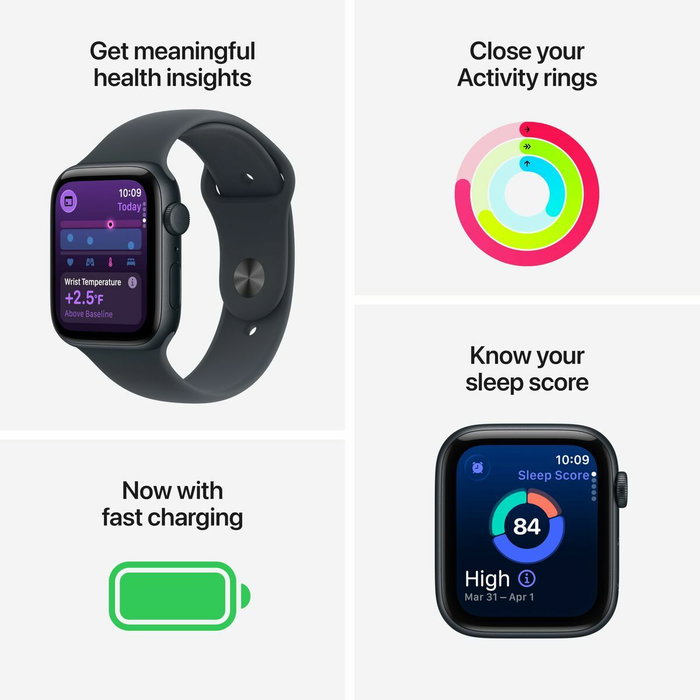 Apple Watch SE 3 GPS 44 mm Midnight Aluminium - Bracelet Sport Midnight M/L Apple Watch SE 3 GPS 44 mm Midnight Aluminium - Bracelet Sport Midnight M/L