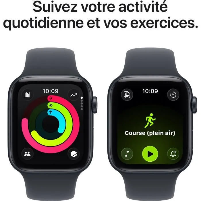 Apple Watch SE 3 GPS 44mm - Boîtier Aluminium Midnight avec Bracelet Sport Band Midnight (Taille M/L)