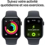 Apple Watch SE 3 GPS 44mm - Boîtier Aluminium Midnight avec Bracelet Sport Band Midnight (Taille M/L)