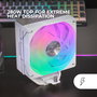 Ventilateur CPU Mars Gaming MCPUX5ARGBW