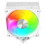 Mars Gaming Ventilateur Dissipateur CPU MCPUX5ARGBW Blanc 120mm ARGB PWM TDP 280W