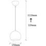 D By M.Red Suspension lustre scandinave D Gold Doré