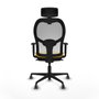 Piqueras y Crespo Chaise de Bureau avec Appui-tête 1D036G2 Jaune
