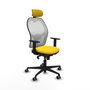 Piqueras y Crespo Chaise de Bureau avec Appui-tête 1D036G2 Jaune