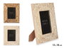 Giftdecor Porte-photos Bouddha 13 x 18 cm Couleurs Assorties Bois Mango (Set de 6)
