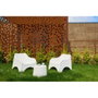 Ipae Progarden Ensemble de jardin Cloud 3 pièces blanc