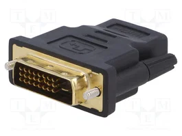 LOGILINK Adaptateur DVI-D (24+1) mâle vers HDMI femelle noir