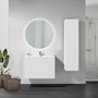 Emuca Miroir de salle de bain Cassiopeia avec éclairage LED, Ø 60 cm