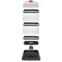 Livoo DOC300 Cuiseur Vapeur 3 Paniers 12L - 1000-1200W - Marque Livoo x Marmiton avec 20 Recettes Exclusives - Minuteur 60 Min