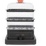 Livoo DOC300 Cuiseur Vapeur 3 Paniers 12L - 1000-1200W - Marque Livoo x Marmiton avec 20 Recettes Exclusives - Minuteur 60 Min