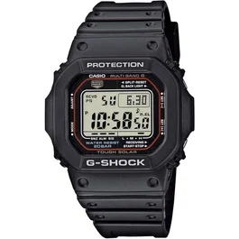 Casio G-Shock The Origin Montre homme solaire résistante aux chocs chronographe 46.7 mm bracelet résine noire