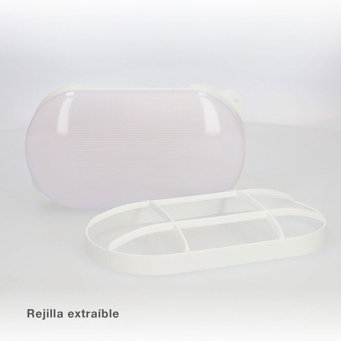 GSC Evolution Aplique LED ovale Cercis avec grille, 15W, 4000K, Blanco