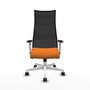 Piqueras y Crespo Chaise de Bureau Albacete Orange et Noir