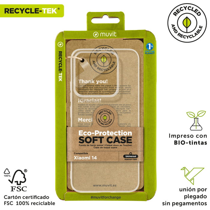 Protection pour téléphone portable Muvit for Change Xiaomi 14