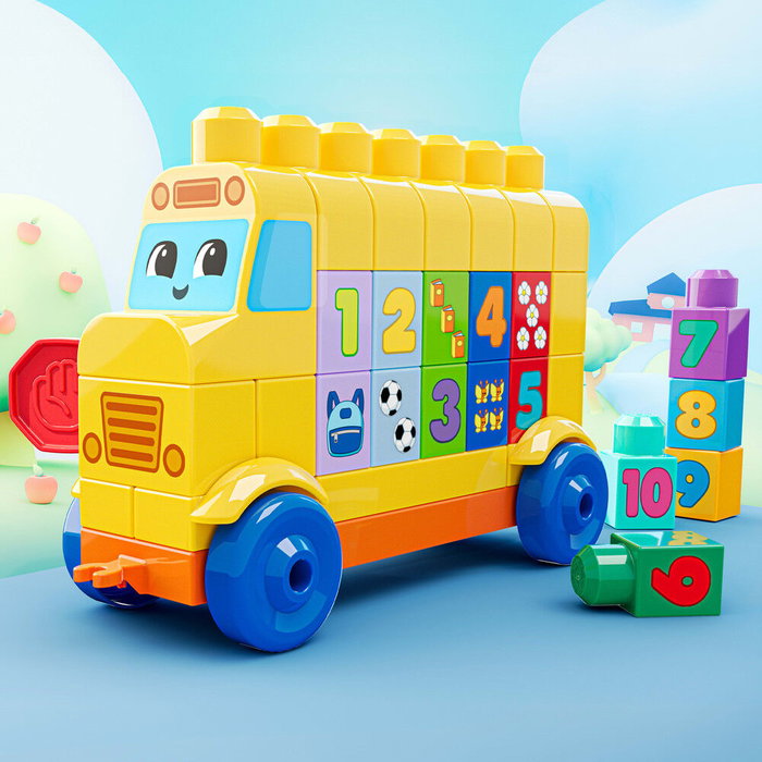 MEGA BLOKS Autobús Construye y Cuenta JKG34