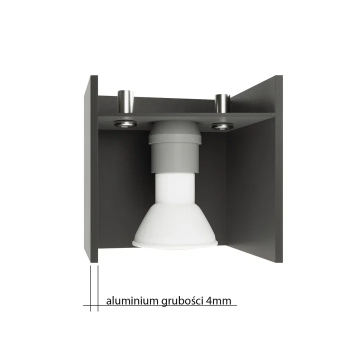 Aplique mural Blocco SOL-SL.0478, petit et efficace, couleur blanc/noir/gris, pour couloir, chambre ou enfants