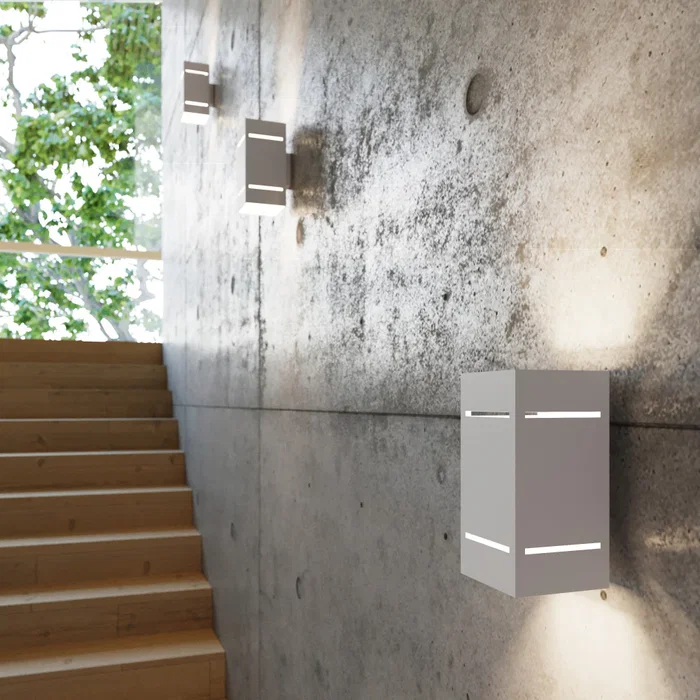 Aplique mural Blocco SOL-SL.0478, petit et efficace, couleur blanc/noir/gris, pour couloir, chambre ou enfants