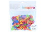 Innspiro Lot de 120 chiffres en mousse EVA adhésive de 22 mm, 6 couleurs