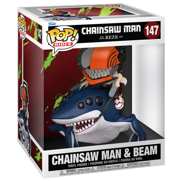 Funko Pop! Rides Deluxe Chainsaw Man & Beam
