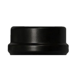 WOLFPACK LINEA PROFESIONAL Capuchon de tube vitrifié noir Ø80 mm pour poêle à granulés