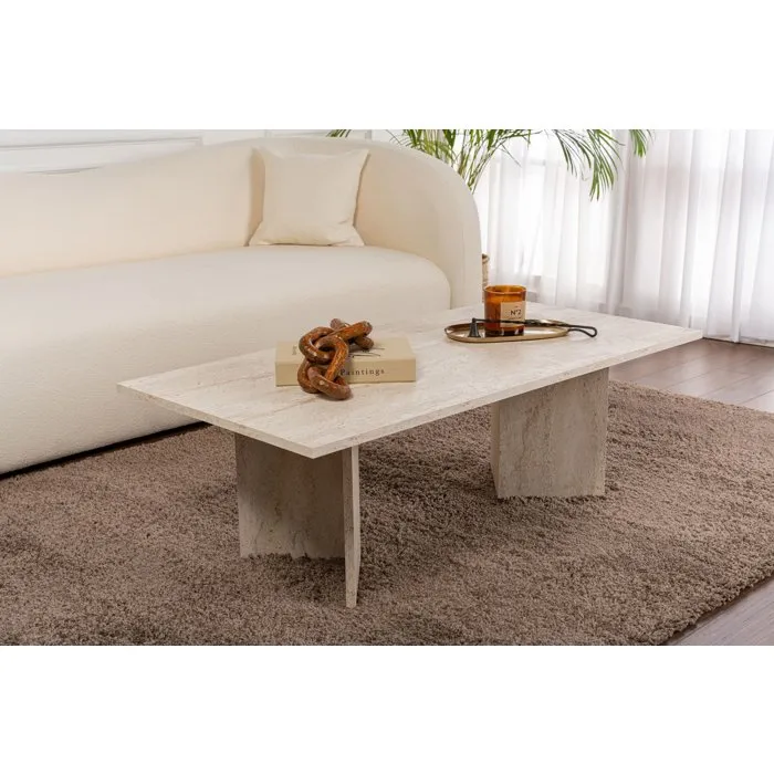 Table basse SABIN Travertin rectangulaire