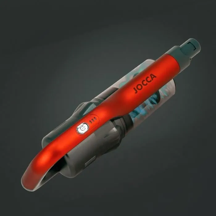 Jocca Aspirateur balai sans fil 150 W, batterie lithium-ion 22.2V, 10 kPA, filtre HEPA, avec brosse électrique, gris/rouge