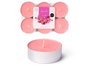 Acorde Lot de 6 Bougies Chauffes-Plat Maxi 9H Orchidée Rose 17,5x2,2x11,8 cm Aluminium Cera (Set de 24)