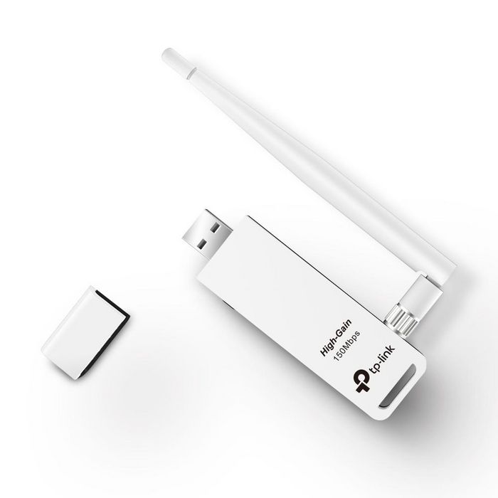 TP-Link TL-WN722N Adaptateur USB Wi-Fi N 150 Mbps avec Antenne Détachable 4 dBi - Compatible 802.11n/b/g