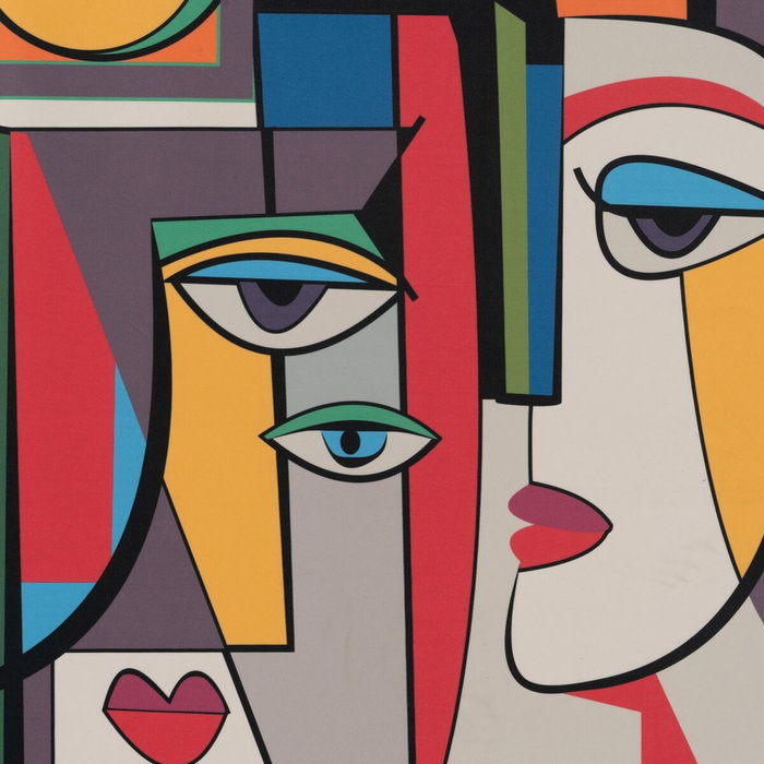 BigBuy Home Tapisserie Multicouleur Chanvre Bois d'épicéa Tissu Abstrait 90 x 1,7 x 120 cm