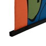 BigBuy Home Tapisserie Multicouleur Chanvre Bois d'épicéa Tissu Abstrait 90 x 1,7 x 120 cm
