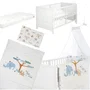 Roba Lit combiné évolutif Savanna Friends - Blanc - 70 x 140 cm