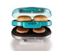 Ariete 205/01 Machine à hamburgers Party Time bleue - Machine compacte avec plaques antiadhésives pour hamburgers, toasts et sandwichs chauds