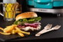 Ariete 205/01 Machine à hamburgers Party Time bleue - Machine compacte avec plaques antiadhésives pour hamburgers, toasts et sandwichs chauds