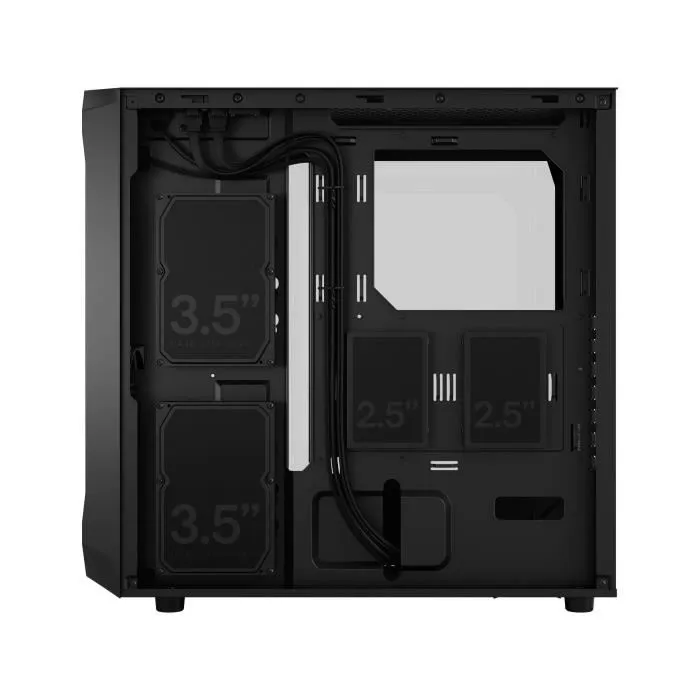 Fractal Design Focus 2 Boîtier PC Noir avec Fenêtre en Verre Trempé Transparent TG