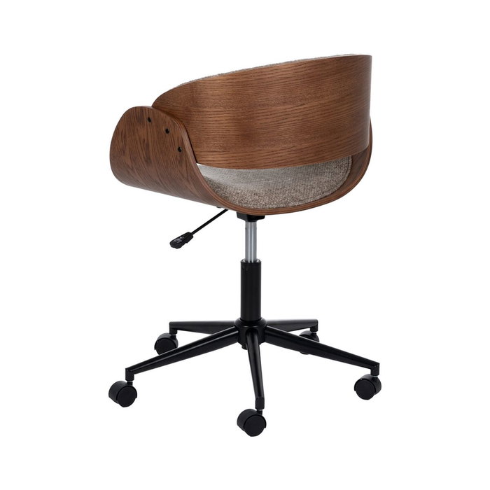 BigBuy Office Chaise de Bureau Marron Noir Beige