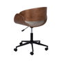 BigBuy Office Chaise de Bureau Marron Noir Beige