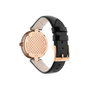 Gucci YA141401 avec boîtier rose et bracelet noir