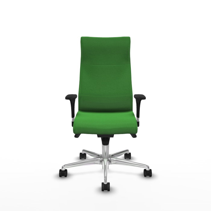 Piqueras Y Crespo Fauteuil Albacete Vert avec Mécanisme Synchrone et Base Aluminium