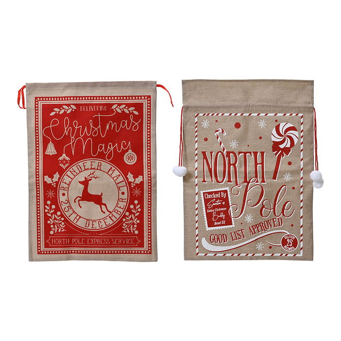 Decoris Sac cadeau motifs de Noël, modèles variés, 50 x 70 cm