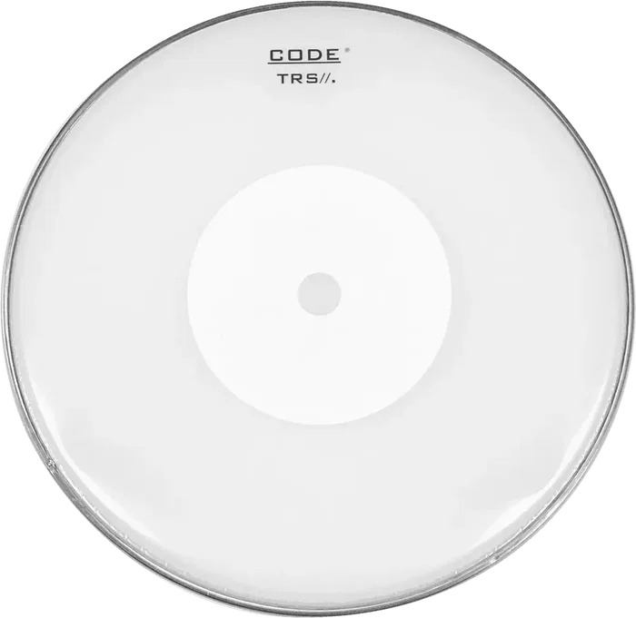 CODE Parche Caja 14" TRS Code, 2 couches 7.5 mil avec renfort central, finition blanc lisse CODE Parche Caja 14" TRS Code, 2 couches 7.5 mil avec renfort central, finition blanc lisse