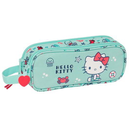 SAFTA Sac Portatodo Sea Lovers Hello Kitty, deux compartiments avec fermeture éclair, asa latérale, 21x6x8 cm