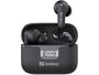 Sandberg Earbuds ANC+ENC - Écouteurs sans fil Bluetooth avec suppression active du bruit (ANC), suppression du bruit environnemental (ENC) et affichage de la batterie