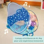 Disney Baby - Tapis d'éveil bébé évolutif Nemo Mr. Ray Ocean Lights avec 70+ sons, activités, coussin, guirlande lumineuse et miroir
