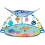 Disney Baby - Tapis d'éveil bébé évolutif Nemo Mr. Ray Ocean Lights avec 70+ sons, activités, coussin, guirlande lumineuse et miroir