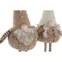 Home ESPRIT Décorations de Noël Gnome Marron Beige (2 Unités)