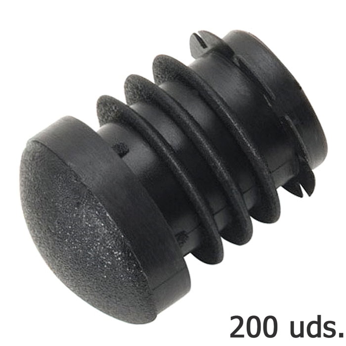 WOLFPACK LINEA PROFESIONAL Embout plastique rond rentrant noir 20 mm, sac de 200 unités WOLFPACK LINEA PROFESIONAL Embout plastique rond rentrant noir 20 mm, sac de 200 unités