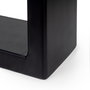 Emuca Jeu de pieds rectangulaires Square pour table, largeur 600mm, Acier, Peint en noir