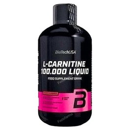 BIOTECHUSA L-Carnitine 100.000 Liquid Goût Pomme - Complément Alimentaire Liquide - 500 ml